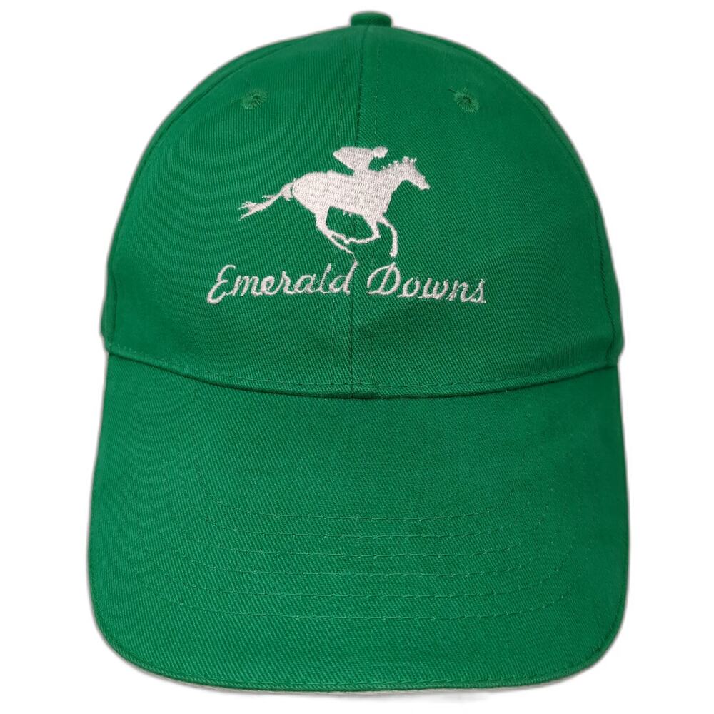 Associated Premium Emerald Downs Green Baseball Hat One Size Strapback Racing